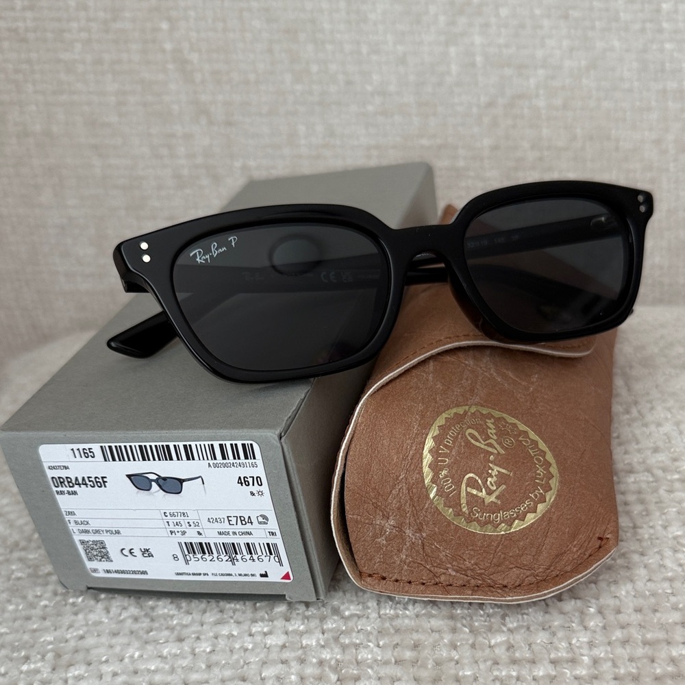 Ray-Ban Black Sunglasses with Dark Gray Lenses